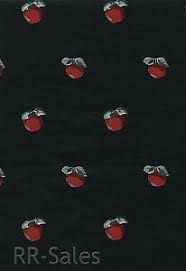 black red apple country kitchen wall
