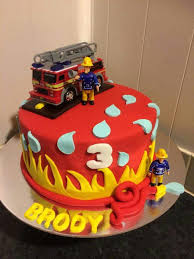 Fireman Sam Cake Kinder Geburtstag Torte Kindergeburtstagstorte Feuerwehrmann Sam Kuchen