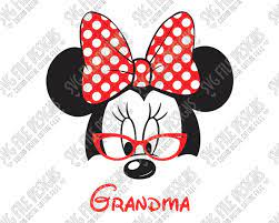 Download Minnie Mouse Grandma Svg Cut File Set For Family Disney Shirts