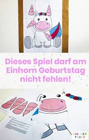 Das Tolle Einhorn Spiel Fur Den Kindergeburtstag Einhorn Geburtstag Kindergeburtstag Basteln Einhorn Kindergeburtstag