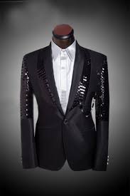 Mens All Black 3 Piece Suit Shiny Pants For Men Prom Sequin Dress Costume Wedding Tuxedo For Men Custom Made Black 3 Piece Wedding Suits J Black Suit Wedding Wedding Suits Men Prom Suits