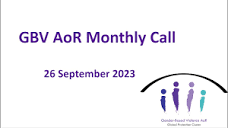 GBV AoR Monthly Call - September 2023 - YouTube