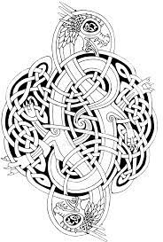 Celtic art design coloring page. 9 Pics Of Celtic Dragon Mandala Coloring Pages Celtic Dragon Coloring Home