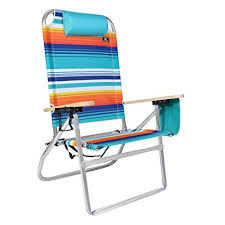 Extra Large High Seat Heavy Duty 4 Position Beach Chair W Drink Holder Review Beach Chairs Chair Outdoor Chairs