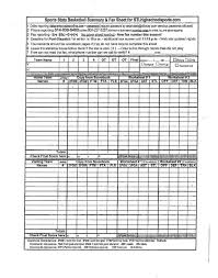 Basketball Stat Sheet Free Download Report Template Basketball Sheet