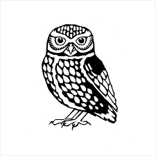 Little Owl Black 2018 Linocut By Maria Sergunina In 2021 Linocut Art Linocut Prints Bird Graphic