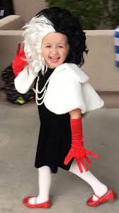 This iconic halloween lewk comes together quickly by combining a sleek black dress, a bold red lip, and not much else. Cruella De Vil Girls Halloween Costume Diy Costume Cruella Dev Diy Halloween Costumes For Girls Halloween Costumes For Girls Diy Cruella Deville Costume