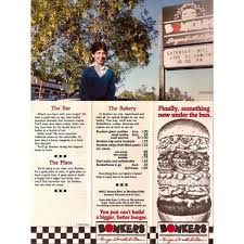 Here Is An Obscure One Here Is A Menu From Bonkers Burger Bar Grill Once Located At 875 Mall Drive In Schaumb Woodland Hills California Burger Bar Bar Grill
