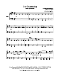 Say Something A Great Big World Free Piano Sheet Music Sheet Music Piano Sheet Music Piano Sheet Music Free