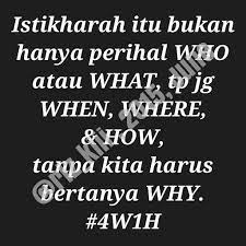 Istikharah Kata Kata Motivasi Rohani