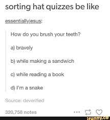 Sorting Hat Quizzes Tumblr