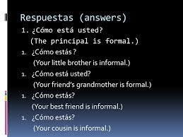 Write The Spanish Say Good Morning To Your First Period Teacher Say Good Afternoon To Your 5 Th Period Teacher Tell Your Friend You Will See Ppt Download