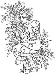 Greek Gods Pan Book Of Shadows Coloring Pages Coloring Books