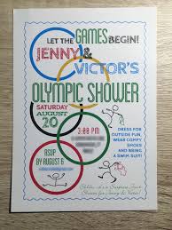 Olympic Themed Invitation For Jack And Jill Wedding Shower Wedding Shower Themes Olympic Theme Party Beer Olympic