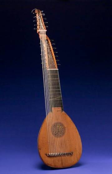 Theorbo, a stringed musical instrument | Science Museum Group Collection