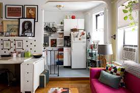 A Tiny 300 Square Foot Studio Apartment Is A Jewel Box Apartment Decorating Livingroom Apartment Interior Studio Apartment Decorating