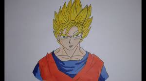 Comment Dessiner Sangoku Super Saiyen Tuto Youtube