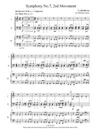 7 in a major, op. Beethoven 039 S 7th Symphony 2nd Movement By Ludwig Van Beethoven 1770 1827 Digital Sheet Music For Score Download Print S0 269789 Sheet Music Plus