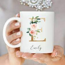 Personalized Initial Mug Custom Coffee Mug Best Friends Etsy Uk Custom Coffee Coffee Lover Gifts Mugs