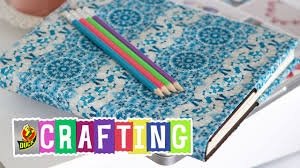 Forget covering your books with boring brown paper bags or contact paper. How To Craft A Duct Tape Book Cover Youtube