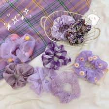 Girl's jojo siwa teal hair bow. Ins Mori Female Purple Large Scrunchies Hair Tie Hair Bands Hair Band Jk Plaid Floral Korean Hair Accessories For Tying Hair Rubber Band Headband Wholesale Shopee Philippines
