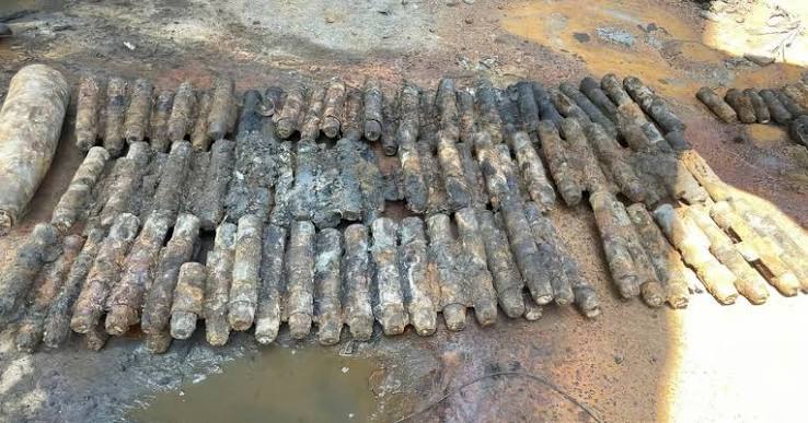 Suspicious Container Found Containing Scrap Metal and Nearly 200 Artillery Shell Casings
