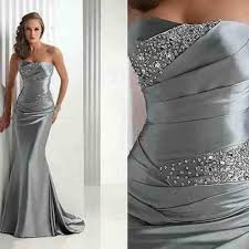 Silver Wedding Anniversary Dresses Silver Evening Dress Ball Dresses Gowns