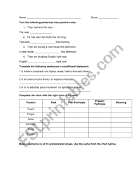 Worksheets are name class date 2 1a practice work conditional, logic and conditional statements, geometry, conditional statements. 990344 1 English Quiz Passive Voice Conditionals And Grammar Tenses Remarkable Tenses English Grammar Worksheets Picture Inspirations Quiz Passive Voice Conditionals And Duckcommandermusical