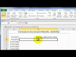 Use Excel S Autofill Options And Formulas To Increment Series Of Dates Excel Tutorials Dating Excel