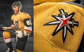 Golden knight helmet ts998019 made from carbon steel and brass. Icethetics Com Golden Knights Add Sparkle With Shiny New Third Jersey