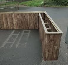 Wooden Garden Flower Herb Planter Trough Box Plant Pot Pots Tall Large Wood New Ebay Palette Jardin Deco Terrasse Exterieure Planteurs D Herbes