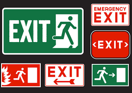 These free images are pixel perfect to fit your design and available in both png and vector. Emergency Exit Signs Free Vector Download 329435 Cannypic