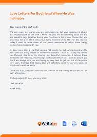 Love Letter To Boyfriend In Prison: 4 Templates