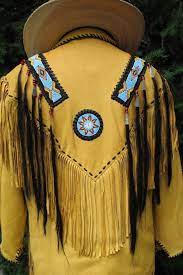 Leather Men S Fringed Shirt Men S Fringed Natural Leather Indian War Shirt Western Jacket Nwt Native American Clothing Native American Jackets War Shirts