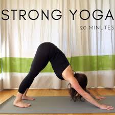 20 Minute Strong Yoga Home Workout Fit Mama Real Food In 2020 At Home Workouts Workout Home Exercise Routines