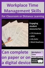 Workplace Time Management Job Skills Activities Printable Or Distance Learning In 2020 Time Management Worksheet Time Management Activities Digital Learning Classroom
