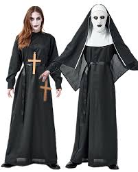 Don't hide your inner demon as it's a halloween eve. Horror Movie The Nun Mask Costume Halloween Carnival Cosplay Scary Ghost Nuns Fancy Dress Holidays Costumes Aliexpress