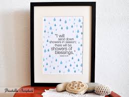 Ezekiel 34 26 Showers Of Blessing 8x10 Diy Printable Christian Poster Bible Verse 6 50 Via Et Christian Printables Scripture Printables Christian Posters