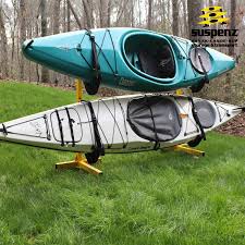Maybe you would like to learn more about one of these? Free Standing Double Kayak Stand 2 Kayak Canoe Rack Suspenz