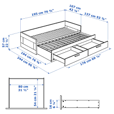 Brimnes Daybed Frame With 2 Drawers White Twin Ikea In 2020 Day Bed Frame Brimnes Daybed