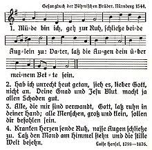 Ruh bei mir aus müde bin ich geh zur ruh lustig nachtgebet des säufers nachtgebet herrgott lass den kater mein, morgen nicht zu schrecklich sein. Mude Bin Ich Geh Zur Ruh Wikipedia
