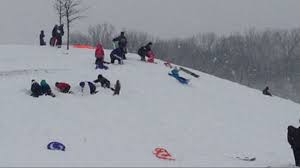 Some Carmel residents enjoy snow day