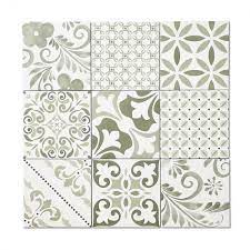 Free cut samples available online. Vintage Pattern Mix Green Azul Wall And Floor Tile 150 X 150mm Luxury Tiles