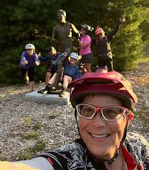 Women's casual bike ride social event