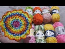 كروشيه مشترياتي من خيوط اليز ديفا وريفيو عن الخيط alize diva youtube