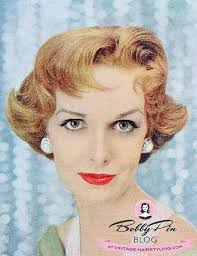 Many women were still sporting the. 1950s Bangs As Designed By Michel Of Helena Rubinstein Bobby Pin Blog Vintage Hair And Makeup Tips And Tutorials