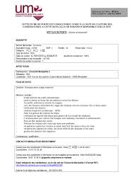 Il en va de même pour votre parcours scolaire. Fiche Metier Assistant Administratif