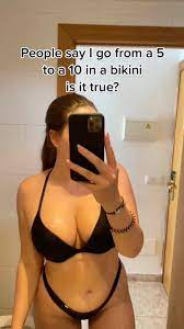 I go from a 5 to a 10 in a bikini - I love posting thirst traps of my curvy  body & big boobs to attract older men | The US Sun