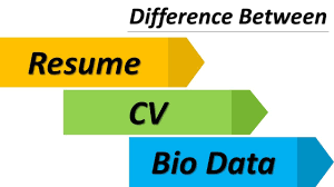 Difference Between Resume Cv And Biodata Excellencia Youtube