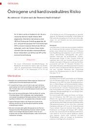 Passing blood in your urine. Ostrogene Und Kardiovaskulares Risiko Rosenfluh Ch